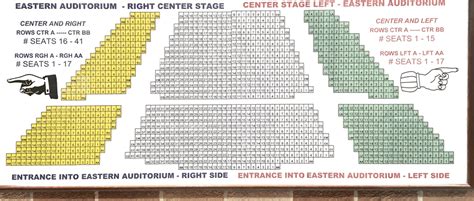 Facility Usage / Performing Arts Center Seating Chart