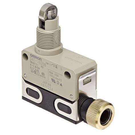 D4E-1B20N | Omron Roller Plunger Limit Switch, IP67, SPDT, Zinc Housing ...