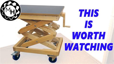 Homemade Wooden Lifting Table - YouTube