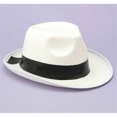 White Gangster Hat – AbracadabraNYC