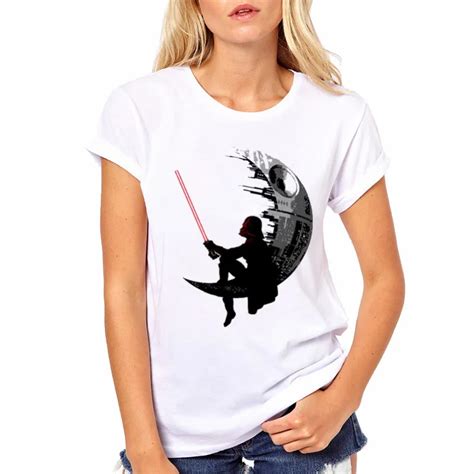 LYTLM Darthworks Shirt Plus Size Ladies Printed T Shirts Harajuku T Shirt Cotton Summer Tops for ...