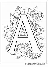 Coloring Capital Letters Printable Letter Block Pages Alphabet Bubble  sketch template
