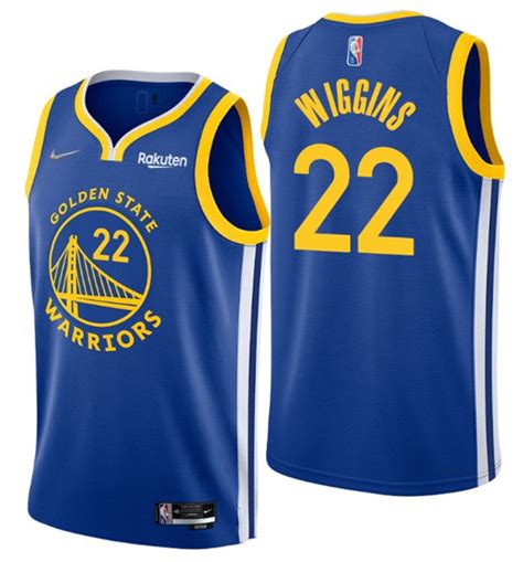 US$ 23.00 - NBA Golden State Warriors #22 Andrew Wiggins 2022 Royal 75th Anniversary Jersey ...