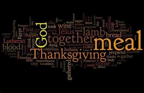 Pastor Tom's Reflections and Resources: Sermon | "We Gather Together" | Day of Thanksgiving