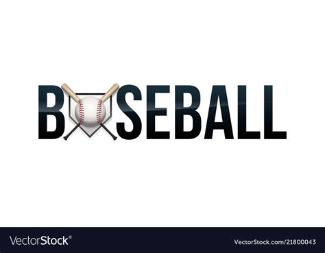 Baseball word art Royalty Free Vector Image - VectorStock