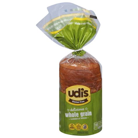 Save on Udi's Gluten Free Sandwich Bread Whole Grain Frozen Order ...