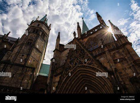 The beautiful Erfurt cathedral in Germany Stock Photo - Alamy