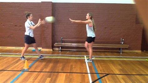 Netball chest pass - YouTube