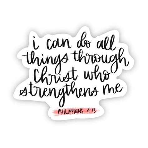 I can do all things through Christ who strengthens me faith | Etsy