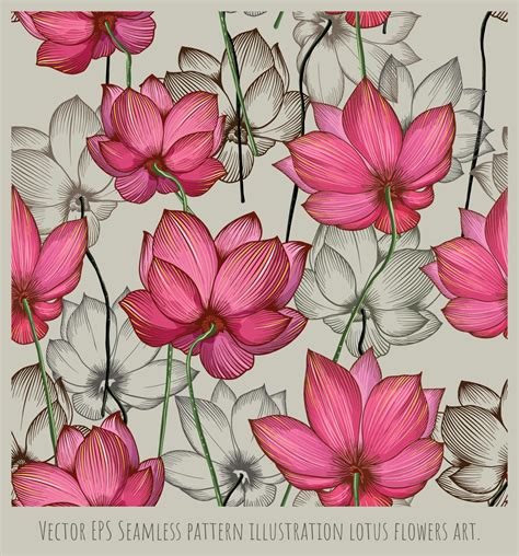 Lotus Pattern Background