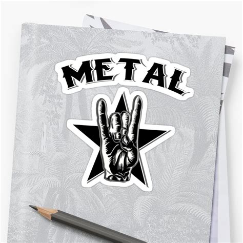 "METAL - HEAVY METAL" Stickers by BobbyG305 | Redbubble