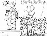 FNAF Coloring Pages Chibi Bite  Free Printable sketch template