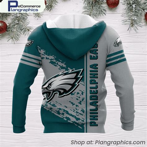 Philadelphia Eagles Football Team Pattern 3D Hoodie, Eagles Merch ...