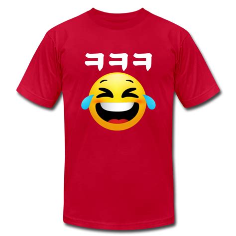 Emoji Laughing in Korean Hangul ㅋㅋㅋ (kekeke)-Unisex Jersey T-Shirt – Hot Like Kimchi