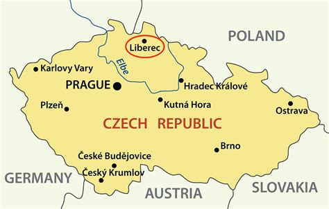 Liberec Czech republic map - Map of Liberec Czech republic (Eastern Europe - Europe)