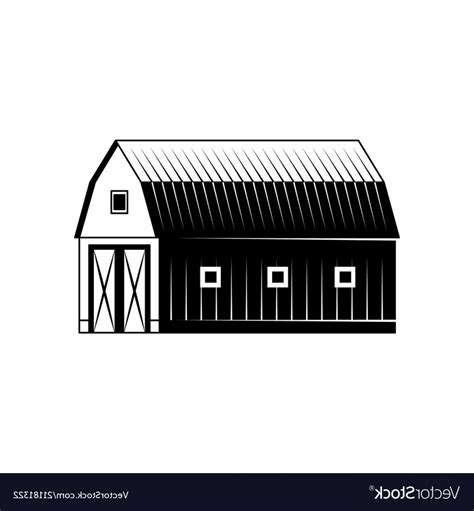 Barn Silhouette Vector at Vectorified.com | Collection of Barn ...