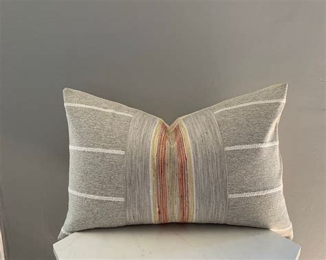 Lilian 20x14 lumbar pillow cover in gray white soft | Etsy | Lumbar pillow cover, Pillows ...