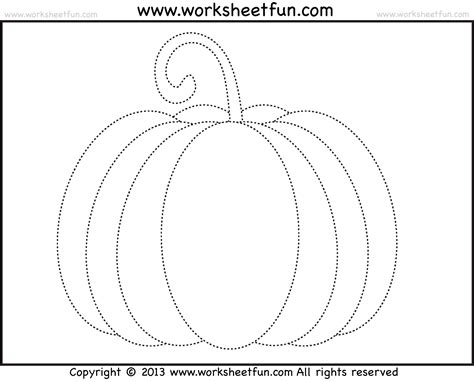 pumpkin tracing worksheet | October | Pinterest | Tracing worksheets ...