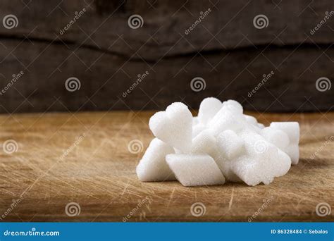 Heap of Different Sugar Cubes Shapes on Wood Stock Photo - Image of square, granulated: 86328484