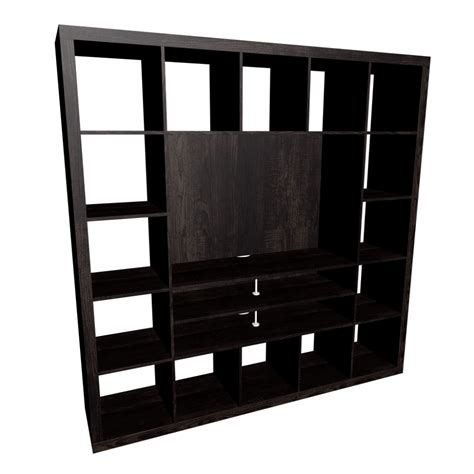 EXPEDIT TV storage unit, black-brown - Design and Decorate Your Room in 3D