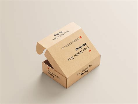 PSD Mailing Box Packaging Mockup | Free Mockup