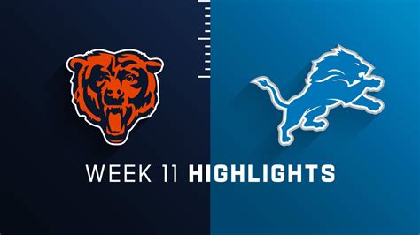 Chicago Bears vs. Detroit Lions highlights | Week 11