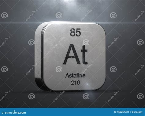 Astatine Element from the Periodic Table Stock Illustration ...