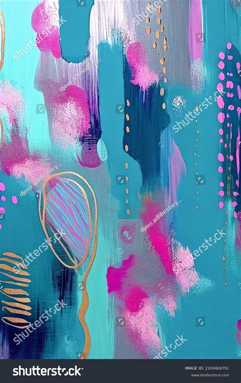 Abstract Painting Background Smears Acrylic Paint Stock Illustration 2269468791 | Shutterstock