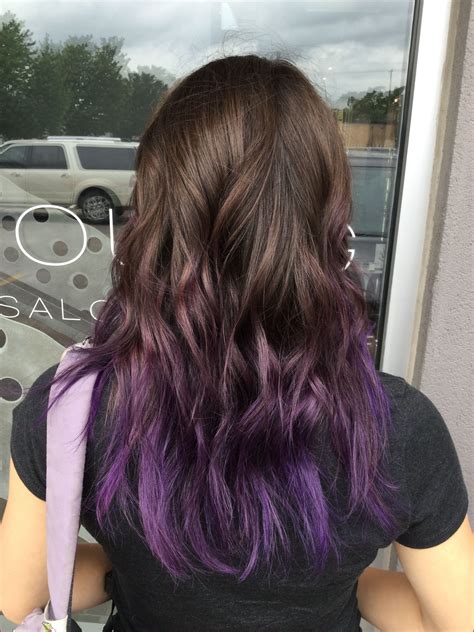 Plum Violet Hair Color 137664 Purple Balayage Hair Purple Hair Color Tips Purple Ombre | Purple ...