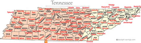 Tennessee Time Zone Map Cities - First Day Of Spring 2024 Countdown