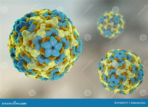 Enterovirus D68 Which Causes Respiratory Infections in Children Stock Illustration ...