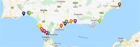 Best Beaches In Spain Map