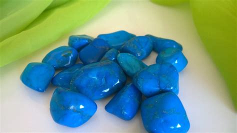 Med/ Large Blue Howlite healing Crystal stone Tumbled stones