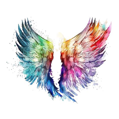 Premium AI Image | Untitled design rainbow_angel_wings 4