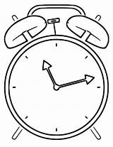 Alarm Clock Coloring Pages sketch template