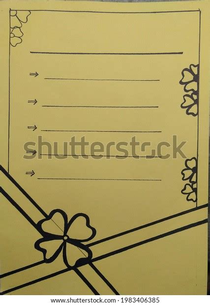 Easy Simple Border Design Project Stock Photo 1983406385 | Shutterstock