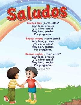 Spanish Greeting Song: Saludos by Kinder Spanish | TPT