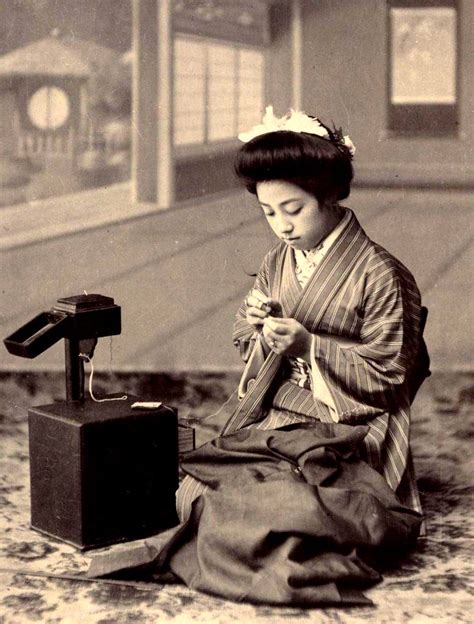 THE SEWING BOX -- A Geisha of Old Japan Makes Repairs and … | Flickr