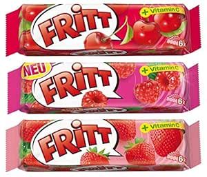 Amazon.com : German Fruit Chewy Candy Fritt From Germany Pack of 3 : Grocery & Gourmet Food