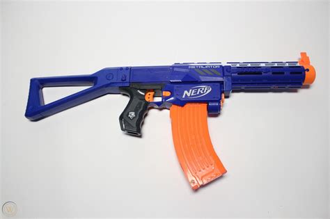 Nerf Elite Custom AK 47 Retaliator with 15 dart Banana Clip Stock Barrel + Darts | #1723275657