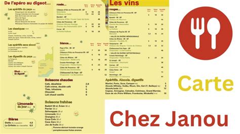 Chez Janou Menu Prix Paris Mis à jour pour 2024