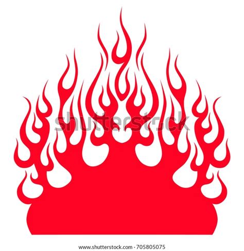 Flame Vector Fire Tattoo Flames Logo Stock Vector (Royalty Free) 705805075 | Shutterstock