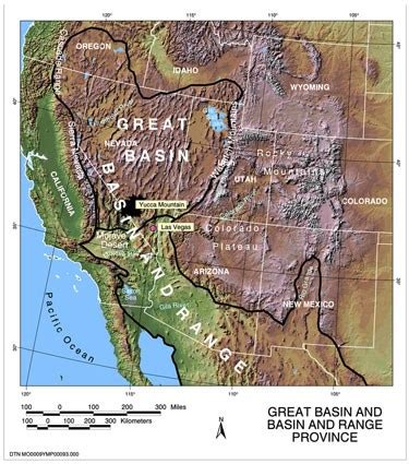 Great Basin Desert Map