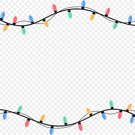 Christmas Lights Border Clip Art