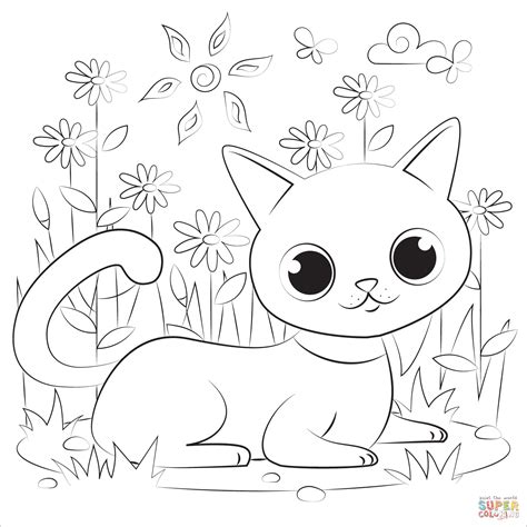 Black Cat coloring page | Free Printable Coloring Pages