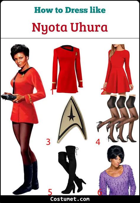 Nyota Uhura Costume from Star Trek for Halloween