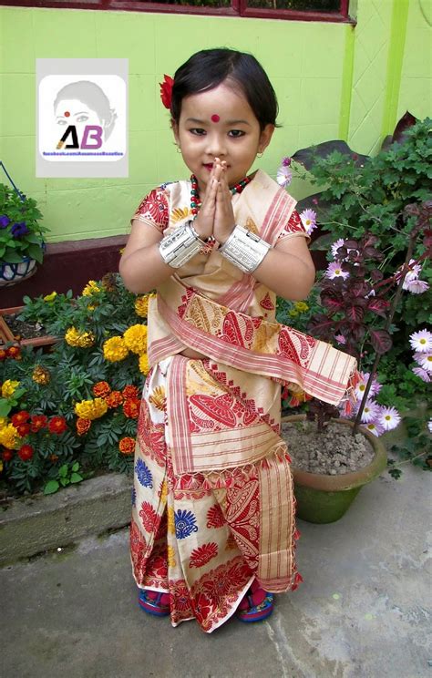 Assamese Beauties: Beautiful Assamese Kids In Traditional Dress