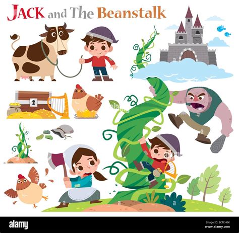 Jack and the beanstalk cow Cut Out Stock Images & Pictures - Alamy