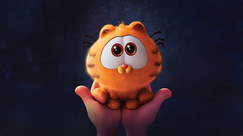 Baby Garfield in The Garfield Movie 5K Wallpaper