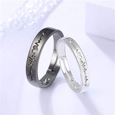 Heart Rate Rings for Couple – worldnetgifts